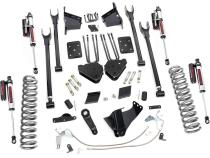 6 Inch Ford 4-Link Suspension Lift Kit Vertex Reservoir Shocks 11-14 F-250 4WD Overloads Rough Country