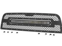 Dodge Mesh Grille w/30 Inch Dual Row Black Series LED 13-18 RAM 2500/3500 Rough Country