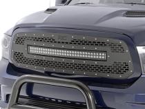 Dodge Mesh Grille w/30 Inch Dual Row Black Series LED 13-18 RAM 1500 Rough Country