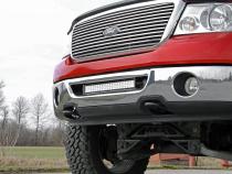 Ford 20 Inch LED Light Bar Hidden Bumper Mounts 06-08 F-150 Rough Country
