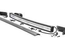 Dodge 40-inch Curved LED Light Bar Hidden Bumper Kit w/Chrome Series DRL LED For 10-18 Ram 2500/3500 Rough Country