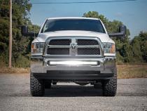Dodge 40-inch Curved LED Light Bar Hidden Bumper Kit w/Chrome Series DRL LED For 10-18 Ram 2500/3500 Rough Country