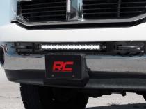 Dodge Hidden Bumper Kit w/ 20-inch LED Light Bar Chrome Series (03-18 Ram 2500/3500) Rough Country