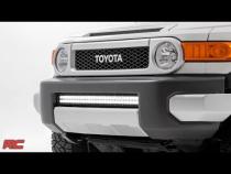 Toyota 30 Inch LED Bumper Kit Black Series w/ Cool White DRL (07-14 FJ Cruiser) Rough Country