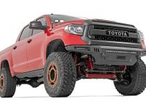 Toyota 2-inch LED Lower Windshield Ditch Kit (14-20 Tundra Black Series Flood Pattern) Rough Country