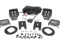 Subaru Led Fog Light Kit Black Series w/Amber DRL For 15-19 Outback Rough Country