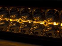 Cree LED Light Bar 50 Inch Dual Row Chrome Series w/Amber DRL Rough Country