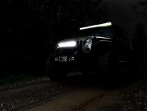 Cree LED Light Bar 50 Inch Dual Row Chrome Series w/Amber DRL Rough Country