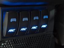 LED Backlit Rocker Switch RC Logo Blue Rough Country
