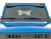 LED Light Ditch Mount 2 Inch Black Series Pair Flood Pattern 21-Up Ford Bronco Rough Country