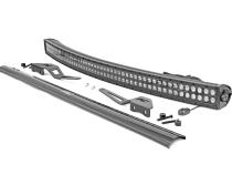 LED Light Windshield Kit 50 Inch Curved Dual Row Black Series 07-14 Toyota FJ Cruiser Rough Country