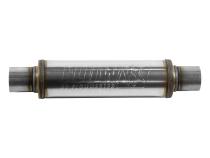 Flow Fx Muffler Flow Fx Muffler 2.50 In/Out Round Body Moderate Sound Stainless Steel Flowmaster