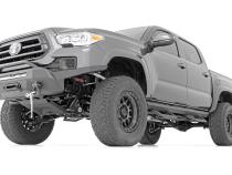 SR2 Adjustable Aluminum Steps Double Cab 05-22 Toyota Tacoma Rough Country