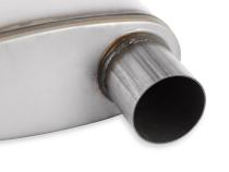 Flow Fx Muffler Flow Fx Muffler 2.5 In/Out Oval Body Transverse Moderate Sound Stainless Steel Flowmaster