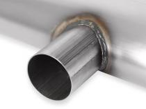 Flow Fx Muffler Flow Fx Muffler 2.5 In/Out Oval Body Transverse Moderate Sound Stainless Steel Flowmaster