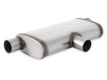 Flow Fx Muffler Flow Fx Muffler 2.5 In/Out Oval Body Transverse Moderate Sound Stainless Steel Flowmaster