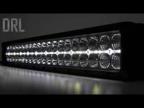 50 Inch LED Light Bar Curved Dual Row Chrome Series with White DRL Rough Country