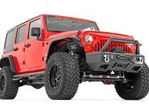 4.0 Inch Jeep Long Arm Suspension Lift Kit w/ Vertex Adjustable Reservoir Shocks 07-11 Wrangler JK 4-door Rough Country