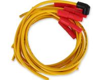 Spark Plug Wire Set- 8.8Mm-Spiral Suppression- Universal Vari-Angle Boots-Yellow 8033, Spark Plug Wires, 8.8Mm, Spiral Core, Yellow, Set ACCEL
