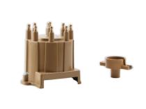 Distributor Cap &amp;amp; Rotor Kit Hei Style Tan 1987-1993 Various GM Screw Down Cap ACCEL