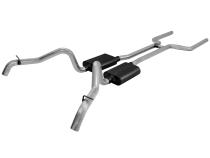American Thunder Crossmember-Back Exhaust System Fits 1967-1968 Camaro And Firebird With V8 Engine 2.50 Inch Stainless Steel Aggressive To Moderate Sound Flowmaster