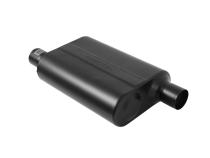 Super 44 Series Chambered Muffler Super 44 Series Stainless Steel 2.25 Offset In 2.25 Offset Out Aggressive Sound Flowmaster