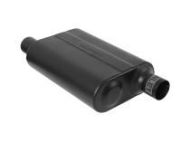 Super 44 Series Chambered Muffler Super 44 Series Stainless Steel 2.25 Offset In 2.25 Offset Out Aggressive Sound Flowmaster