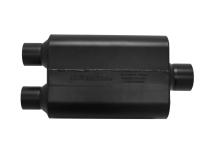 Super 44 Series Chambered Muffler Super 44 Series Stainless Steel 2.5 In (D) / 3.0 Out Center Aggressive Sound Flowmaster