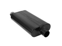 50 Series Delta Flow Chambered Muffler 50 Delta Flow Stainless Steel 2.50 Offset In 2.50 Center Out Moderate Sound Flowmaster