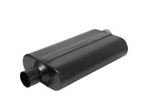 50 Series Delta Flow Chambered Muffler 50 Delta Flow Stainless Steel 2.50 Offset In 2.50 Center Out Moderate Sound Flowmaster
