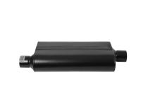50 Series Delta Flow Chambered Muffler 50 Delta Flow Stainless Steel 2.50 Offset In 2.50 Center Out Moderate Sound Flowmaster