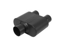 Super 10 Series Chambered Muffler Super 10 Series Stainless Steel 3.00 Center In 2.50 Dual Out Aggressive Sound Flowmaster