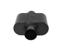 Super 10 Series Chambered Muffler Super 10 Series Stainless Steel- 3.00 Center In 3.00 Center Out Aggressive Sound Flowmaster