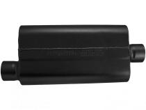 50 Series Delta Flow Chambered Muffler 50 Delta Flow Stainless Steel 3.00 Offset In 3.00 Center Out Moderate Sound Flowmaster