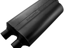 Super 50 Series Chambered Muffler Super 50 Stainless Steel 2.25 Dual In 3.00 Center Out Mild Sound Flowmaster