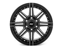 88 Series Wheel One-Piece Gloss Black 22x10 8x180 -19mm Rough Country