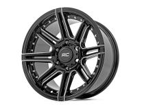 88 Series Wheel One-Piece Gloss Black 22x10 6x5.5 -25mm Rough Country