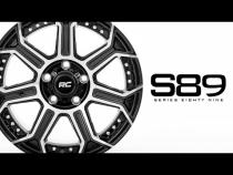 89 Series Wheel One-Piece Black Machined Gun Metal 20x10 5x5 -19mm Rough Country
