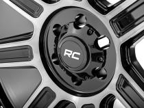 89 Series Wheel One-Piece Black Machined Gun Metal 22x10 8x180 -19mm Rough Country