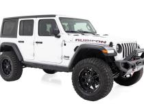 Rock Sliders Heavy Duty 4-Door 18-22 Jeep Wrangler JL 4WD Rough Country