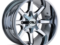 Cast Aluminum Wheels Busted 9100 CH 20x12 Chrome 6 On 135/6 On139.7 Bolt Pattern -44 Offset Cali Offroad Wheels
