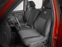 GM Neoprene Front Seat Covers Black (07-13 1500/11-13 2500) Rough Country