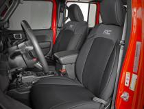 Jeep Neoprene Seat Cover Set Black 20-Up Gladiator JT Rough Country