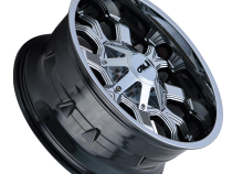 Cast Aluminum Wheels Dirty 9104 CH 22x10 Chrome 8 On 165.1/8 On170 Bolt Pattern -19 Offset Cali Offroad Wheels