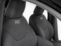 Seat Covers Front Row and Rear Row Bench Jeep Cherokee KL 2WD/4WD (14-22) Rough Country