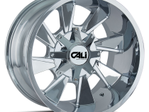 Cast Aluminum Wheels Distorted 9106 CH 24x12 Chrome 6 On 135/6 On139.7 Bolt Pattern -44 Offset Cali Offroad Wheels