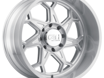 Cast Aluminum Wheels Sevenfold 9111 SL 20x10 Brushed Brushed Silver 6 On 135 Bolt Pattern -25 Offset Cali Offroad Wheels