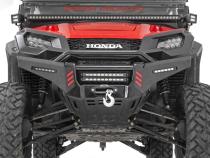 Honda Front Bumper Panels w/ 6.0 Inch LED Light Bars 16-20 Pioneer 1000 w/ Factory Stinger Rough Country