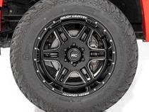 92 Series Wheel Machined One-Piece Gloss Black 22x12 8x180 -44mm Rough Country