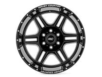 92 Series Wheel Machined One-Piece Gloss Black 22x12 6x135 -44mm Rough Country